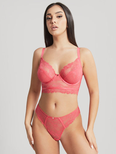 Cleo | Selena Longline Plunge | Paradise Pink