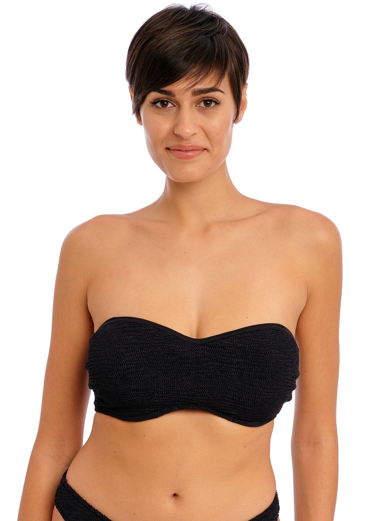 Freya | Ibiza Waves Bandeau | Black