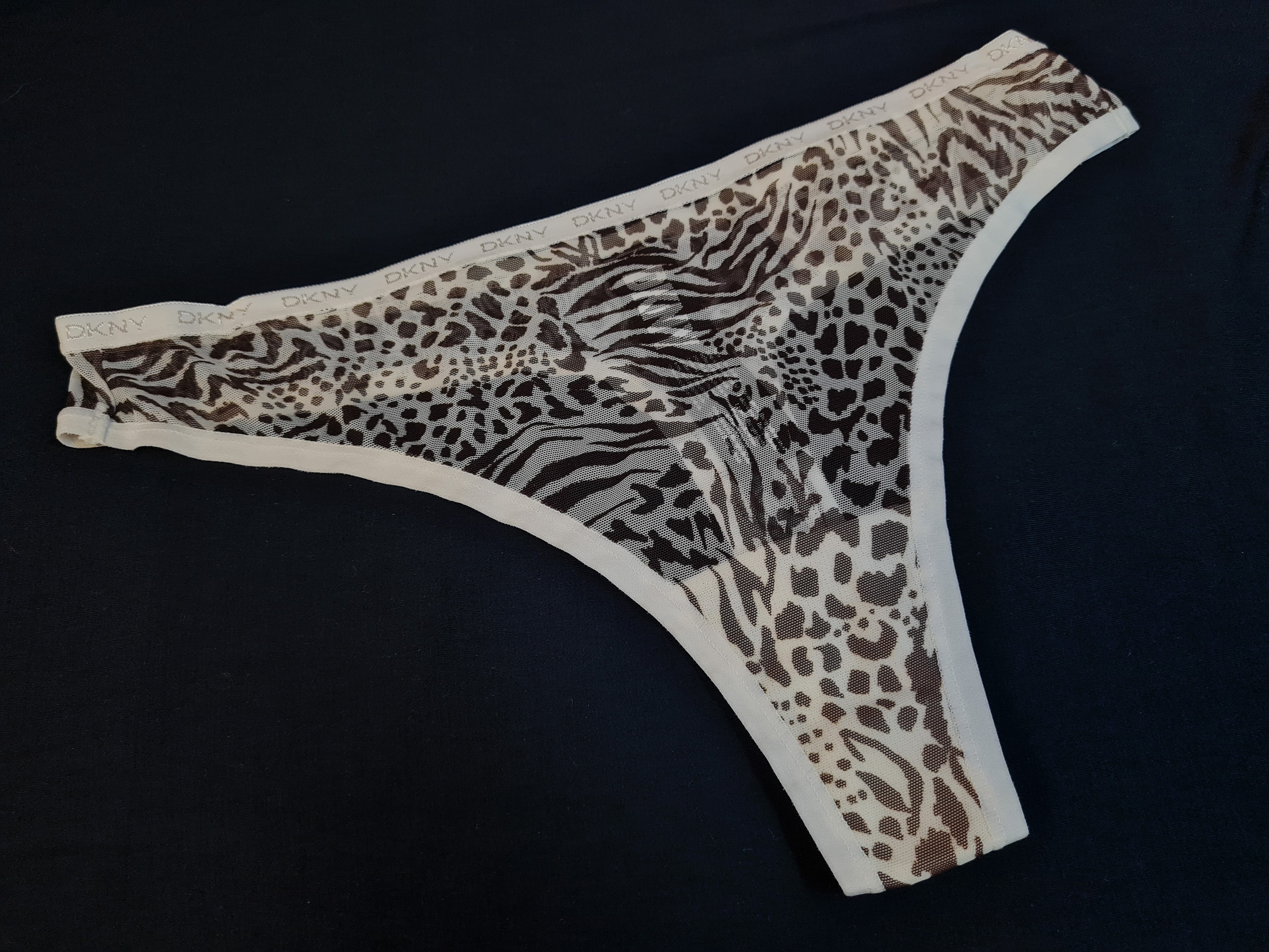 DKNY | Mesh Thong | Animal Print