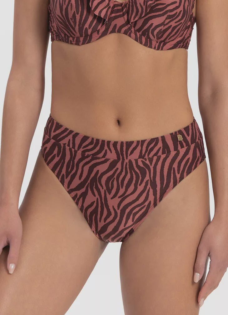 BeachLife | Zebra High-Waist Bikini Bottom