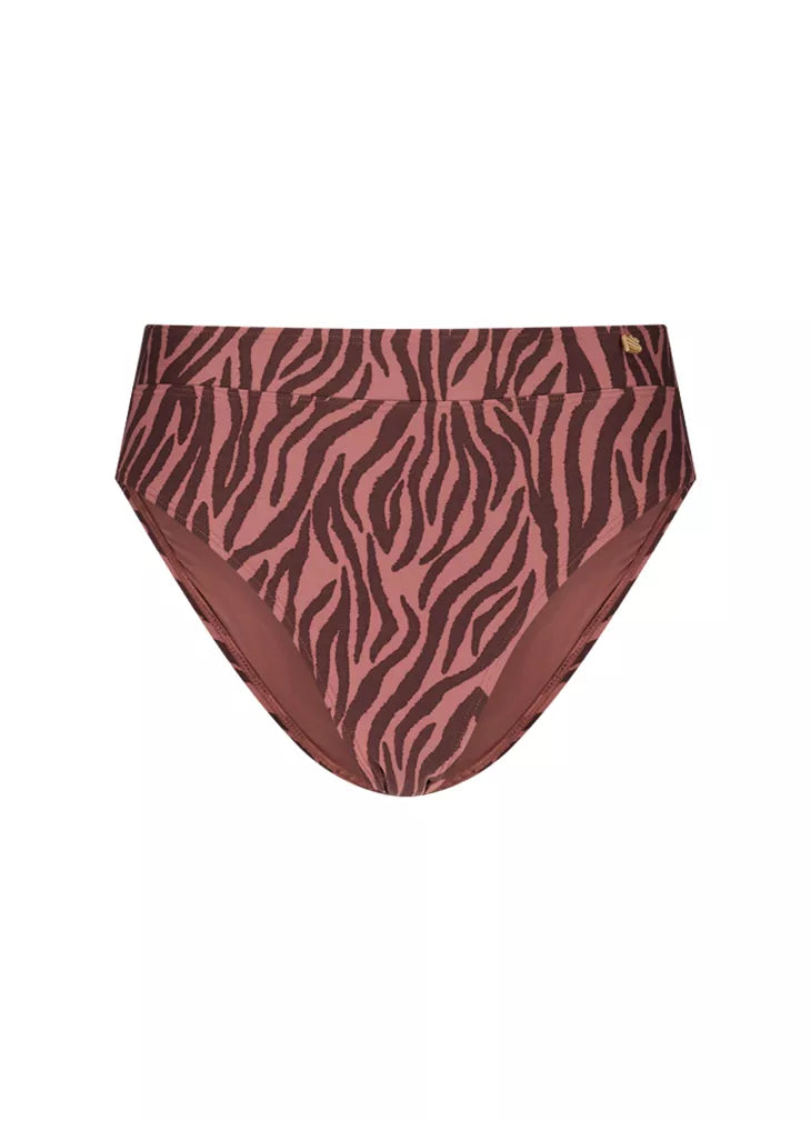 BeachLife | Zebra High-Waist Bikini Bottom
