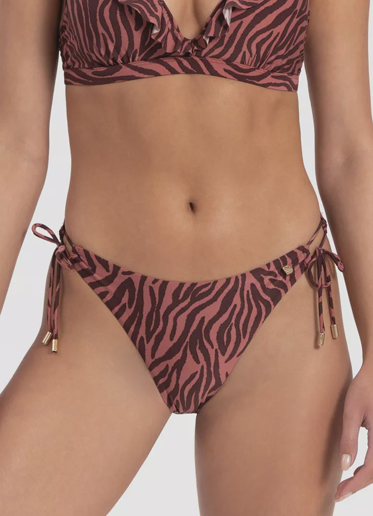 BeachLife | Zebra Side Tie Bikini Bottom