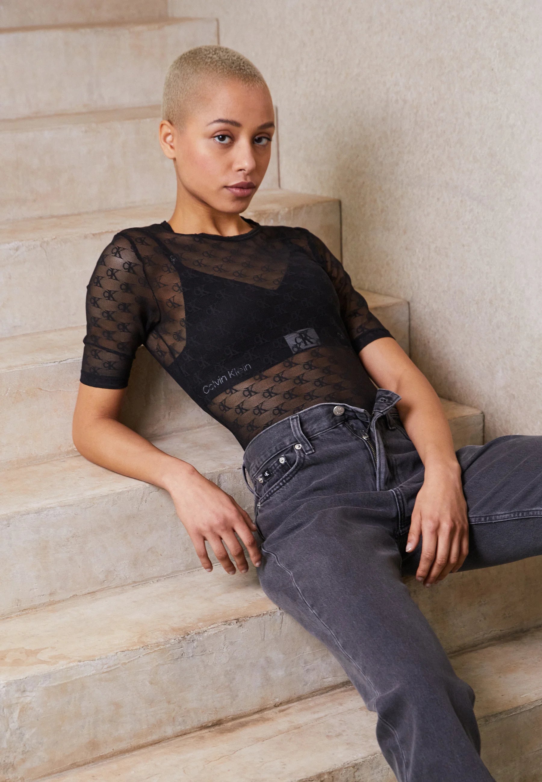 Calvin Klein | Ck96 Lace Bodysuit | Black