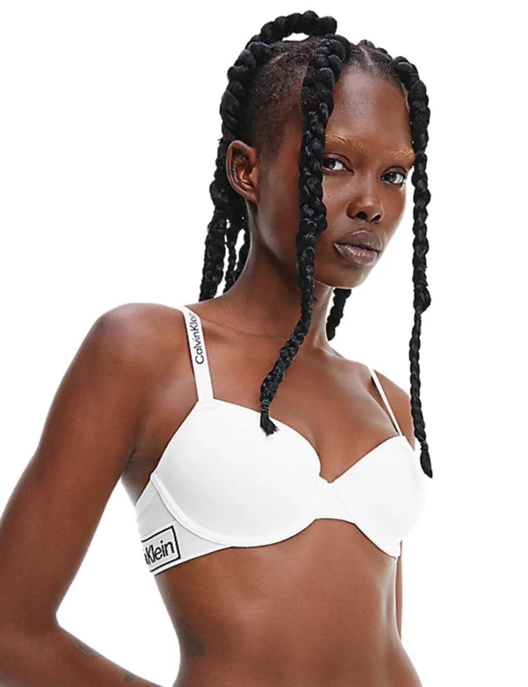 Calvin Klein | Reimagined Heritage Balconette Bra | White –  Prettylovelylingerie