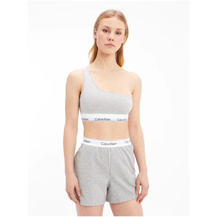 Calvin Klein | One Shoulder Bralette Modern Cotton | Grey