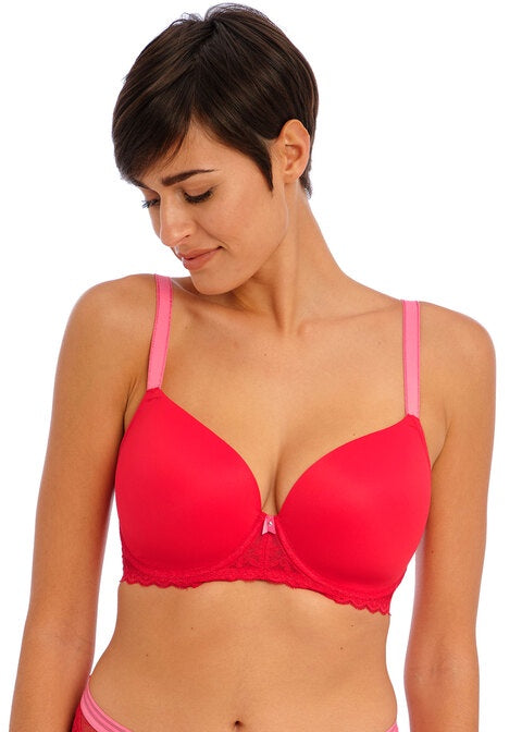 Freya | Offbeat Moulded Demi | Chilli Red