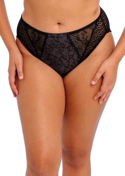 Elomi | Lucie High Leg Brief | Black