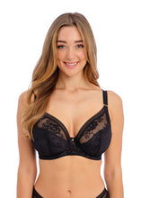 Load image into Gallery viewer, Fantasie | Fusion Lace Padded Plunge Bra | Black

