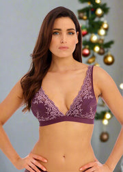Wacoal | Embrace Lace Bralette | Plum