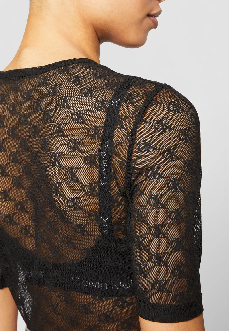 Calvin Klein | Ck96 Lace Bodysuit | Black