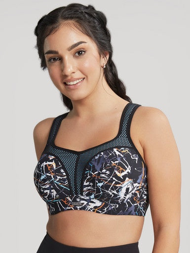 Panache | Wired Sports Bra | Ink Splat