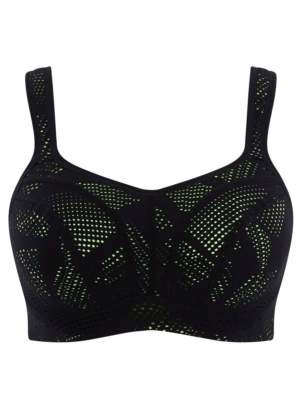 Panache | Wired Sports Bra | Black / Lime