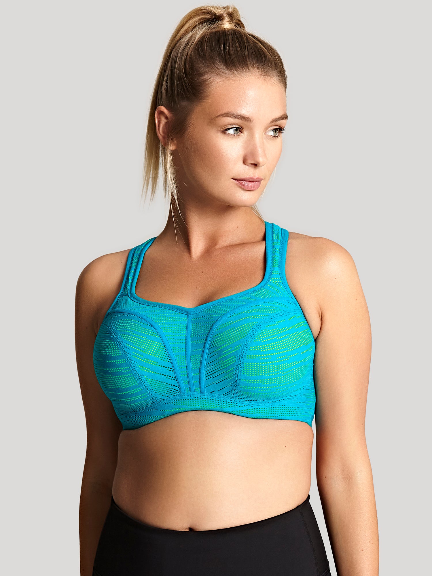 Panache | Wired Sports Bra | Teal / Lime