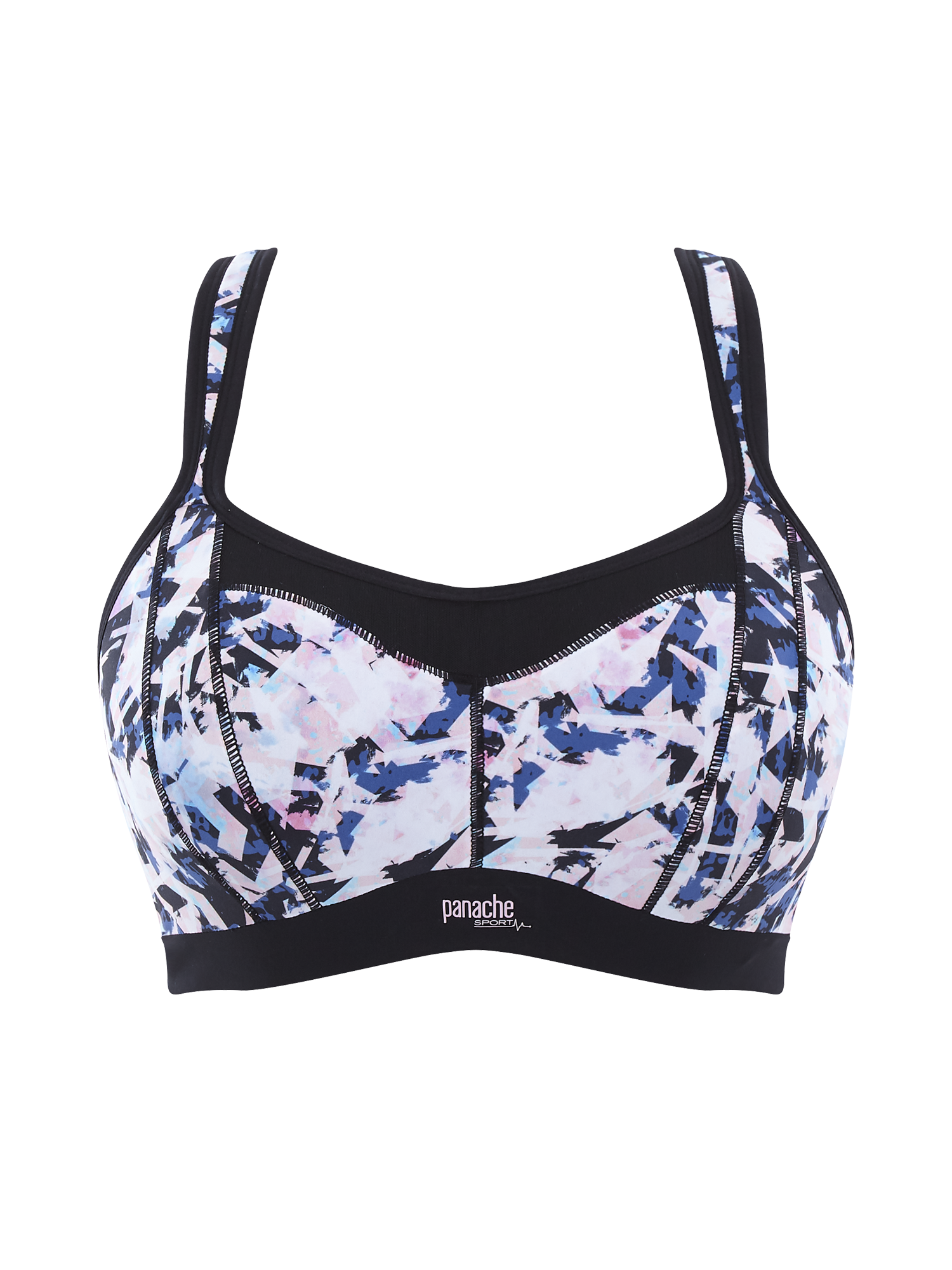 Panache | Wired Racerback Sports Bra | Tie Dye Geo