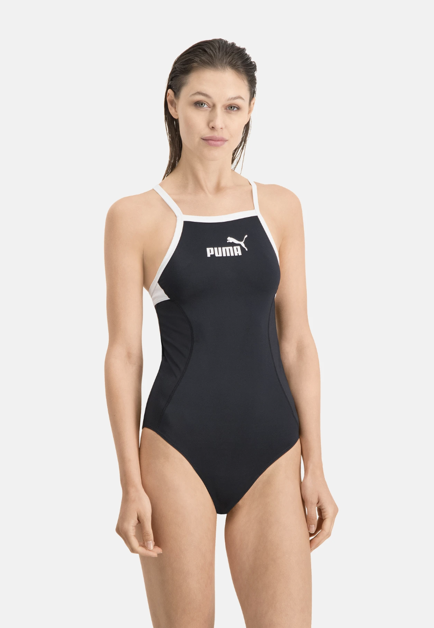 Puma | High Neck Racerback Swimsuit