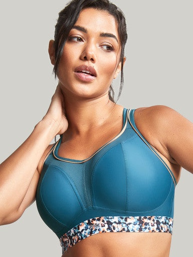 Panache | Non wired Sports | Teal Abstract Animal