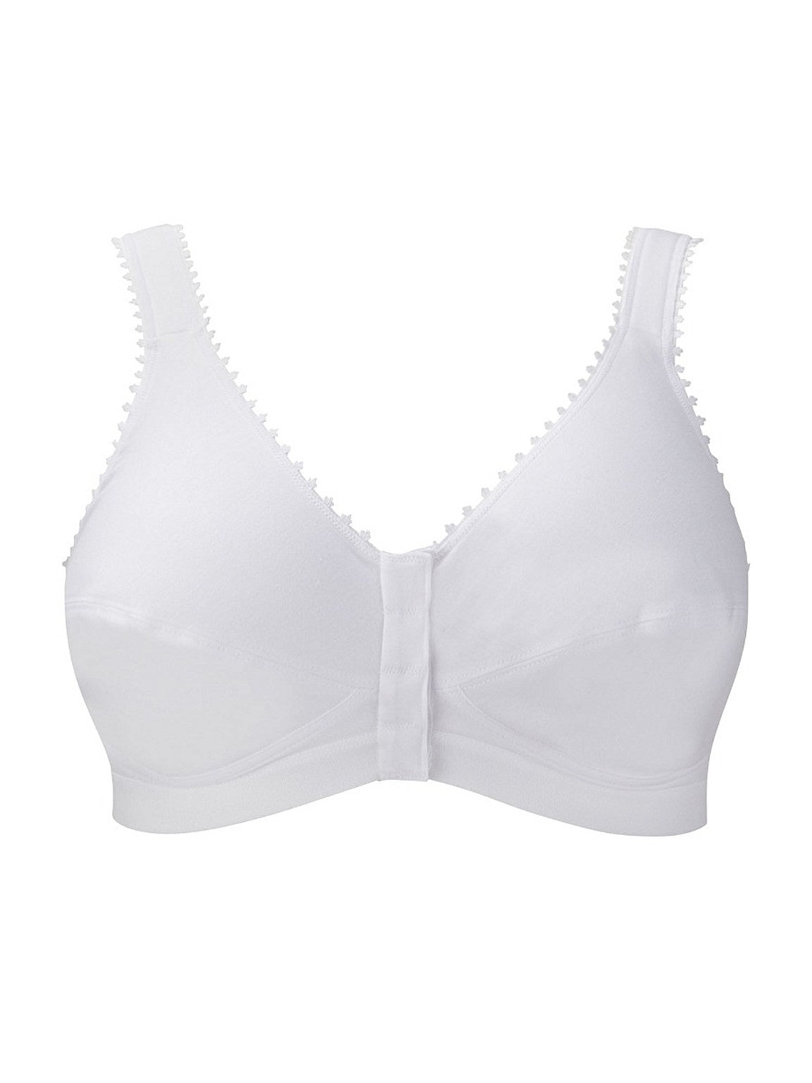 Royce | Front Fastening Comfi Bra | White