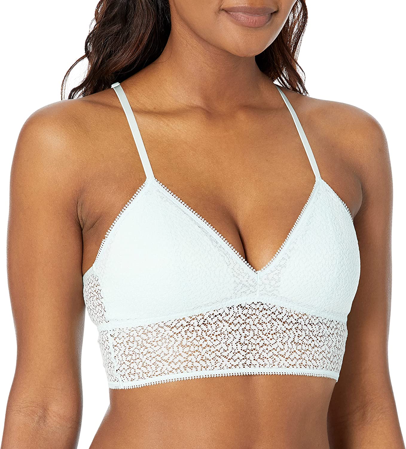 DKNY |  Modern Lace Racerback Bralette | White