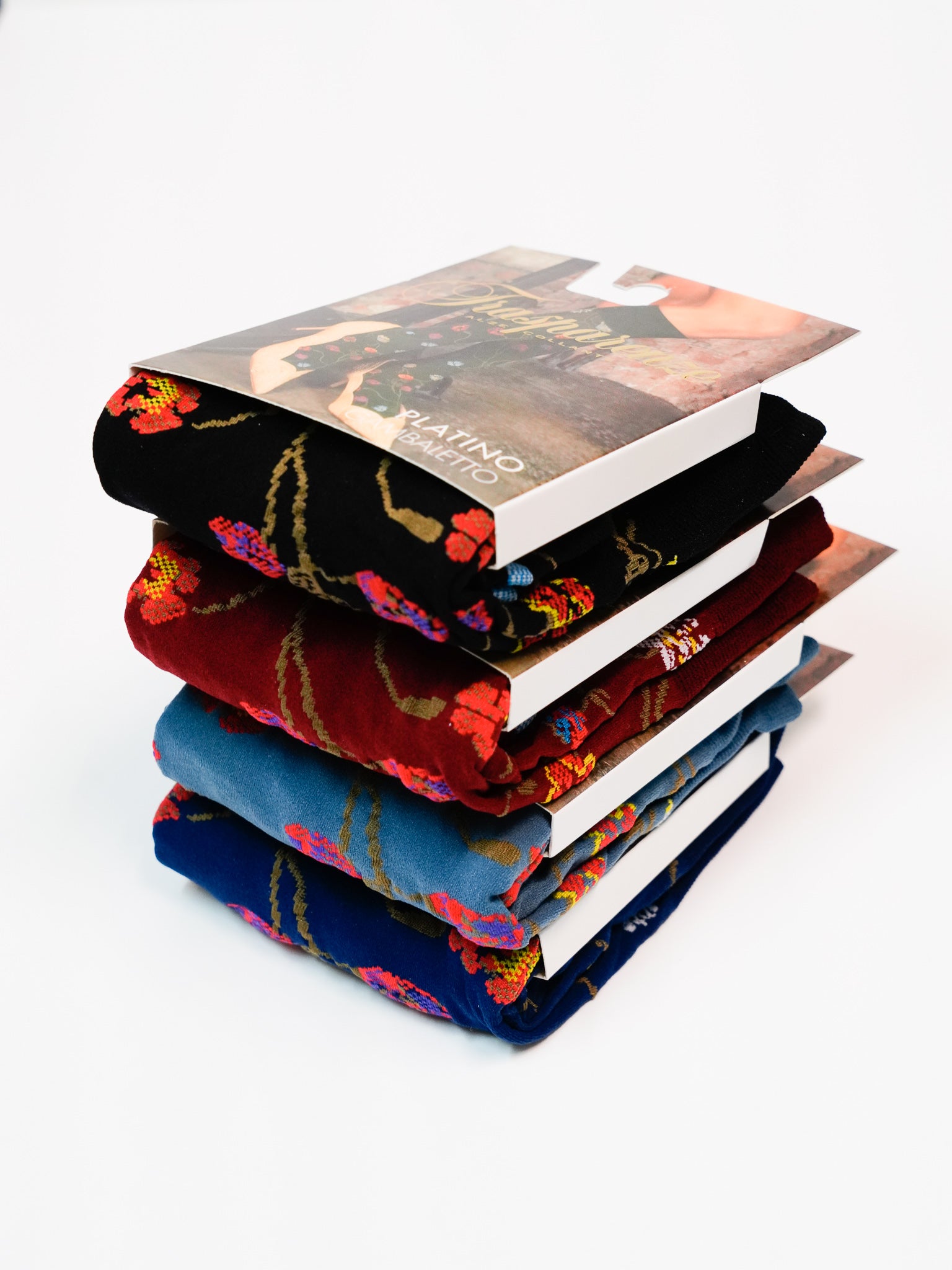 Trasparenze Platino Floral Knee High Socks