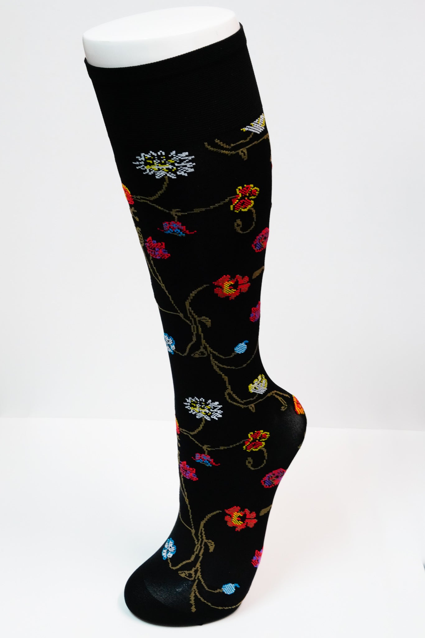 Trasparenze Platino Floral Knee High Socks