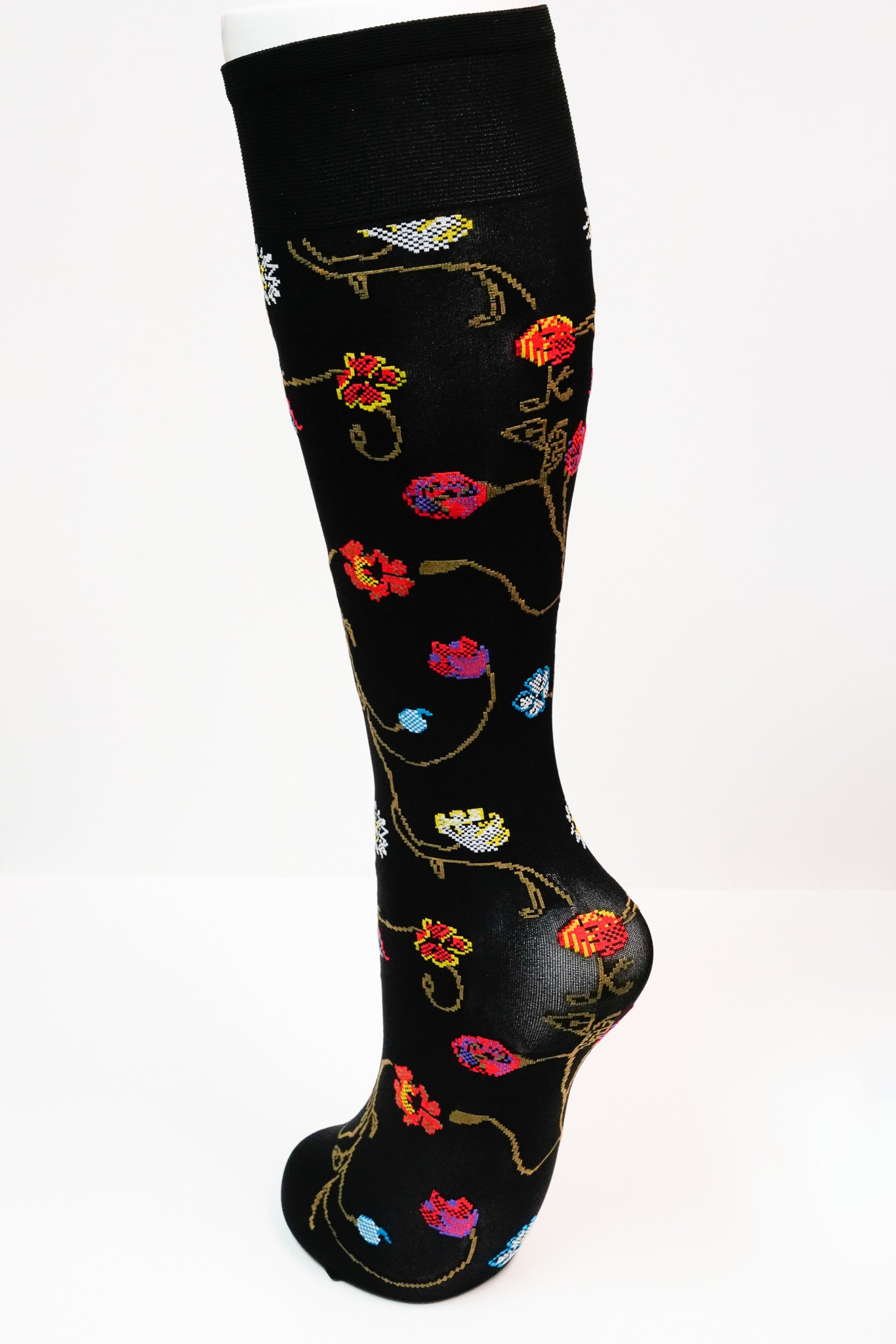 Trasparenze Platino Floral Knee High Socks
