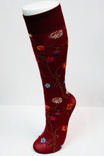 Load image into Gallery viewer, Trasparenze Platino Floral Knee High Socks
