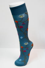 Load image into Gallery viewer, Trasparenze Platino Floral Knee High Socks
