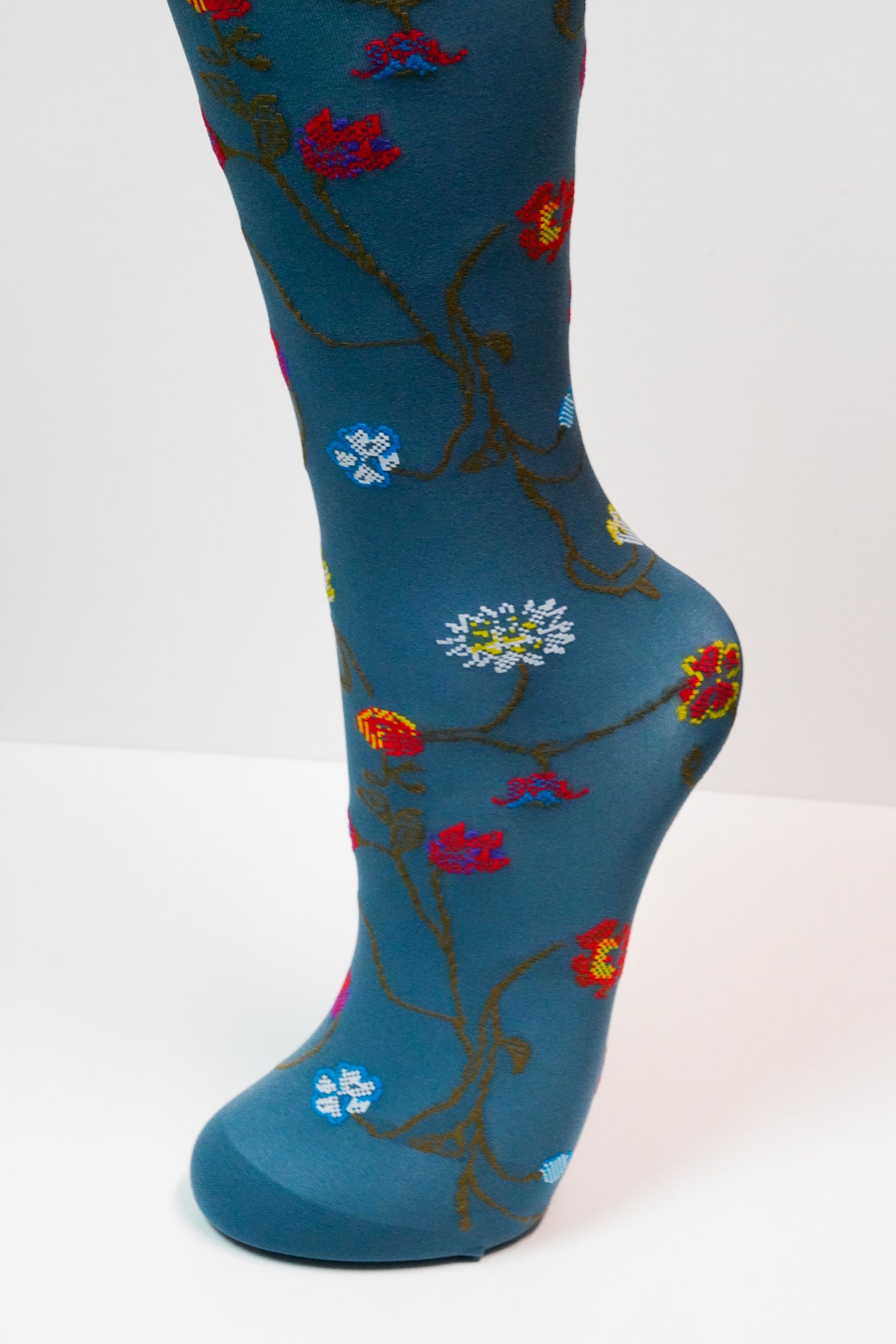 Trasparenze Platino Floral Knee High Socks