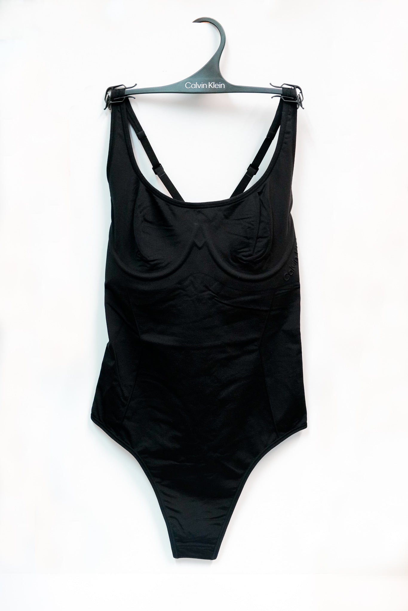 Calvin Klein Bonded Flex Bodysuit Black Prettylovelylingerie