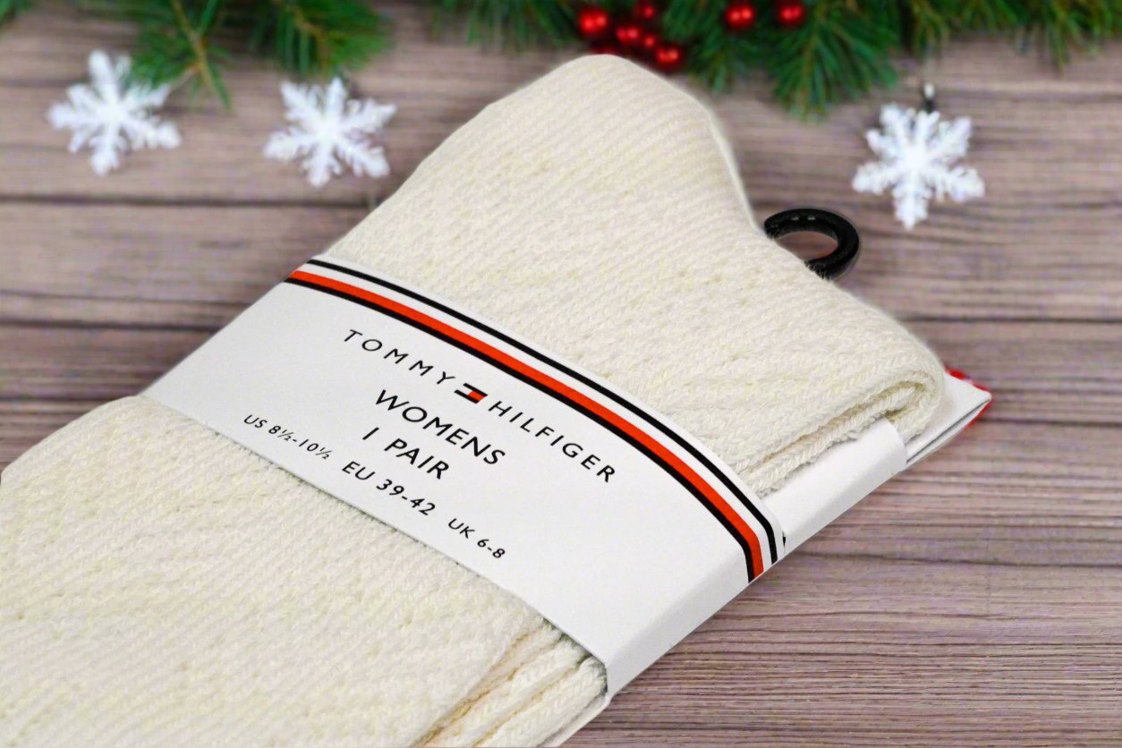 Tommy Hilfiger | Ajour Wool Socks | Cream
