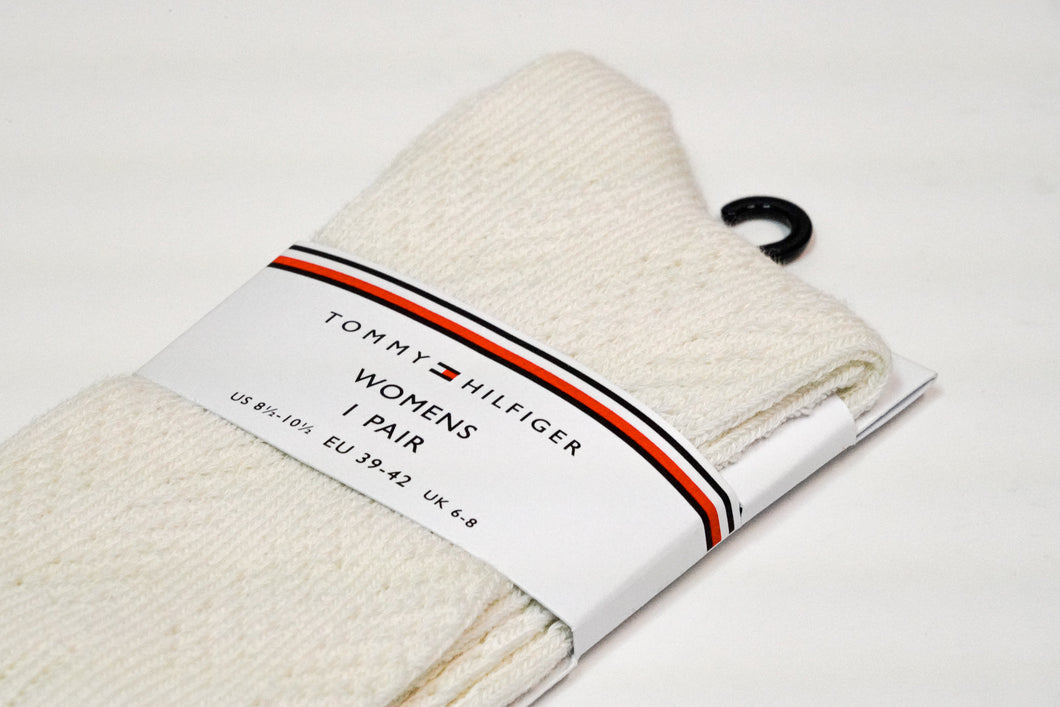 Tommy Hilfiger | Ajour Wool Socks | Cream