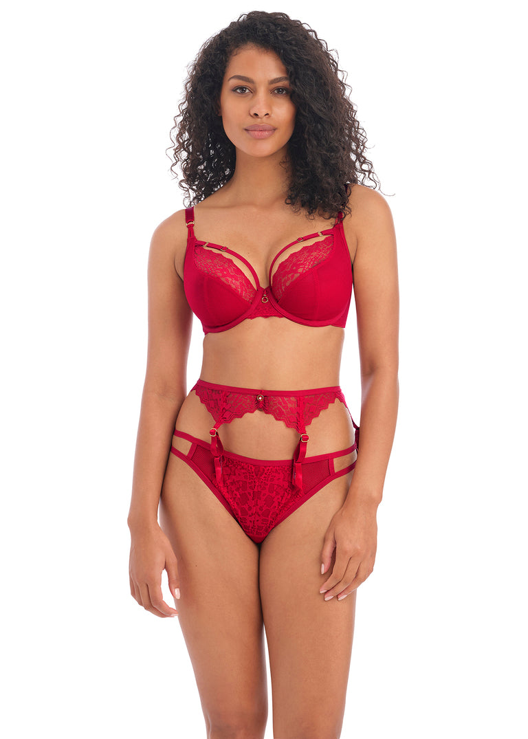 Freya | Temptress Suspender | Cherry