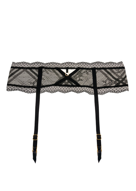 Freya | Fatale Suspender | Black