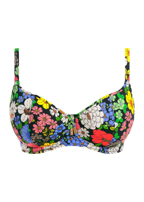 Freya | Floral Sweetheart Bikini Top