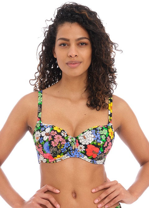 Freya | Floral Sweetheart Bikini Top