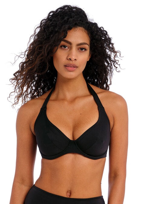 Freya | Jewel Cove Halter Top | Black