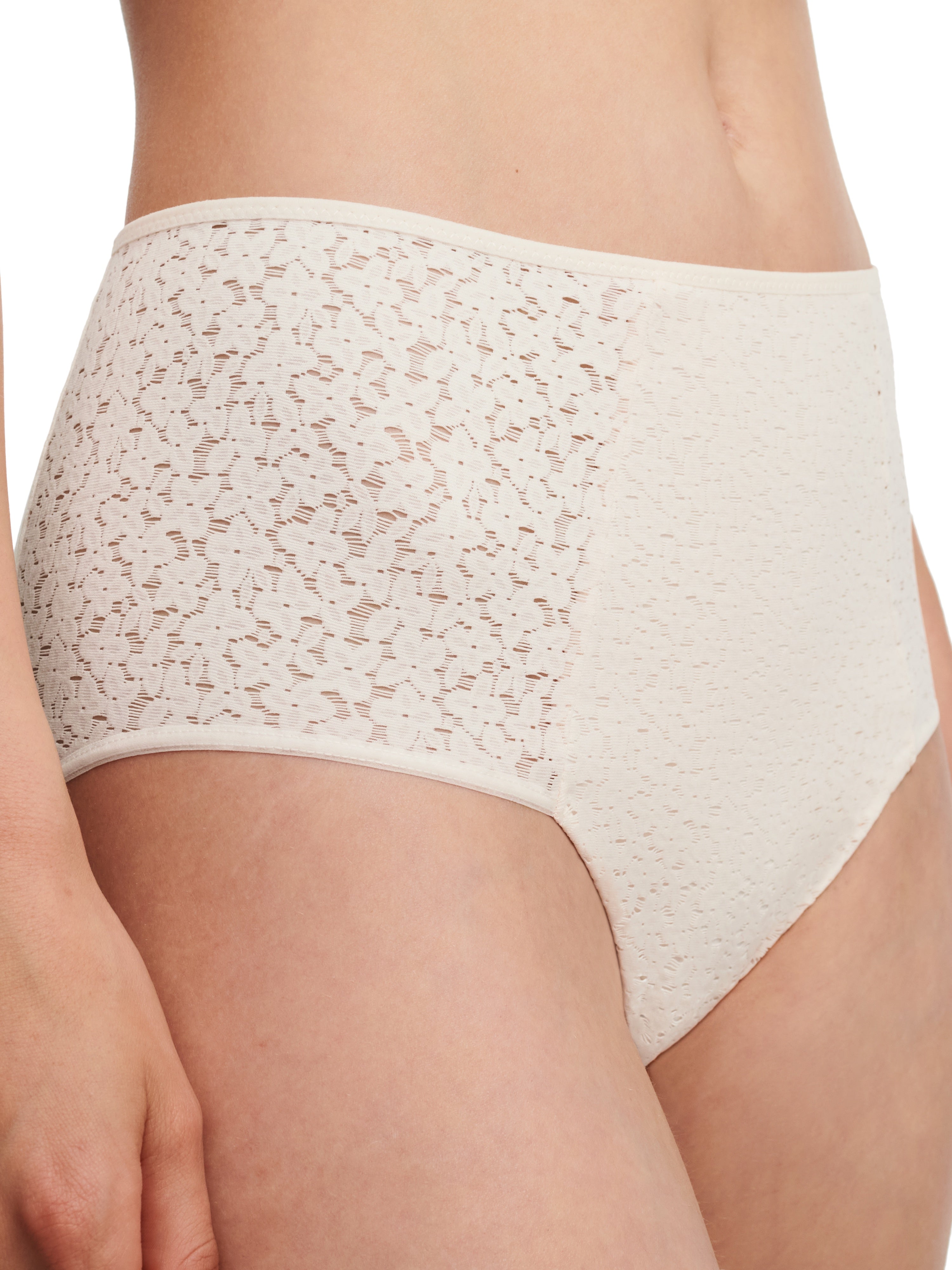 Chantelle | Norah High Waist Brief | Pearl