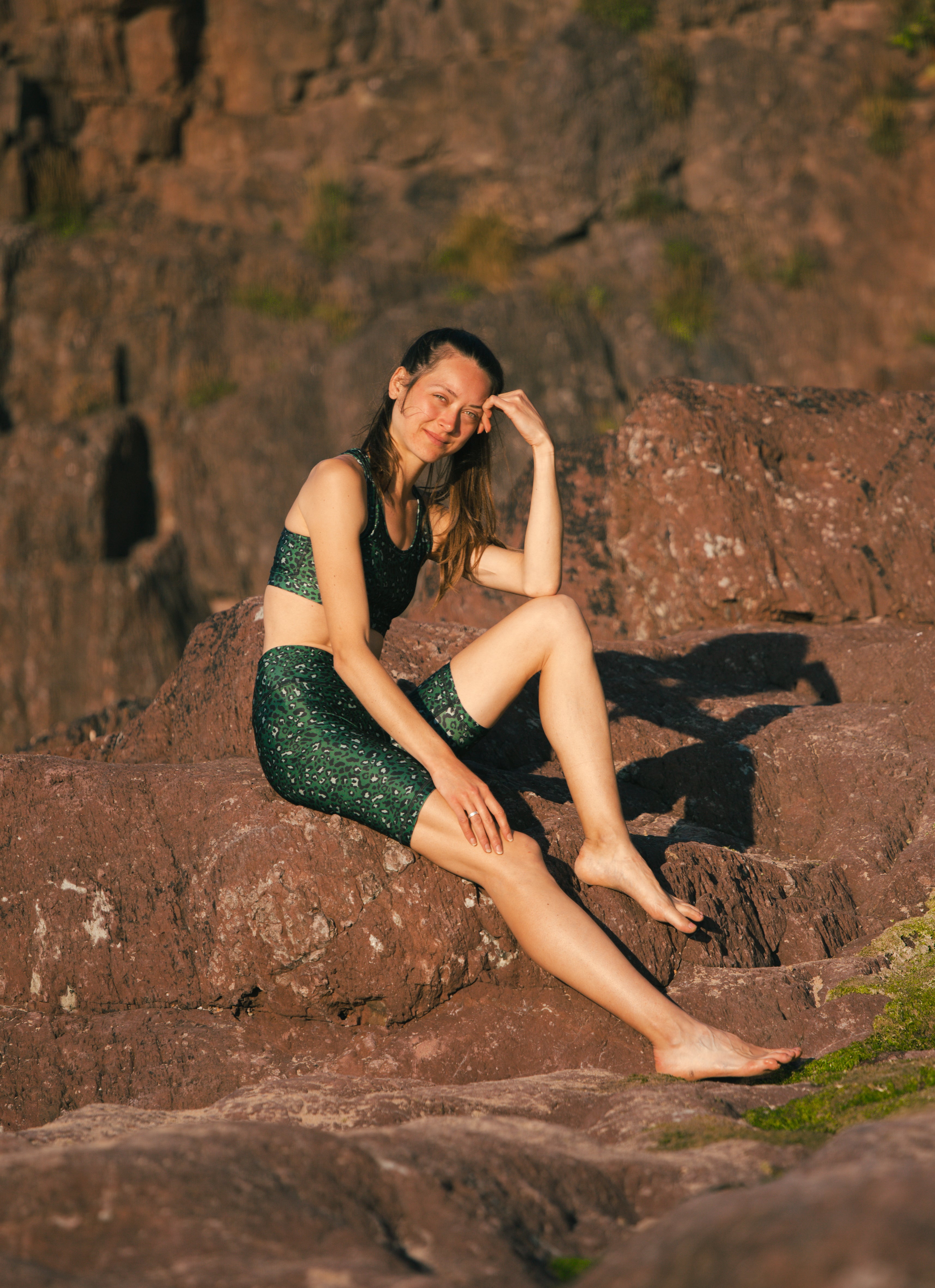 West 79 | Sports Bra | Green Leopard