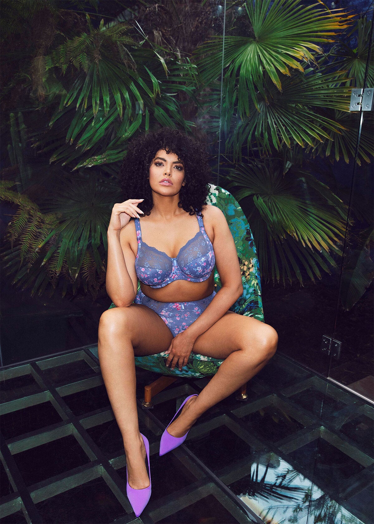 Elomi | Morgan Full Brief | Denim Floral