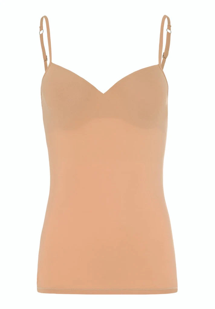 Hanro | Allure Padded Bra Top | Nude Beige
