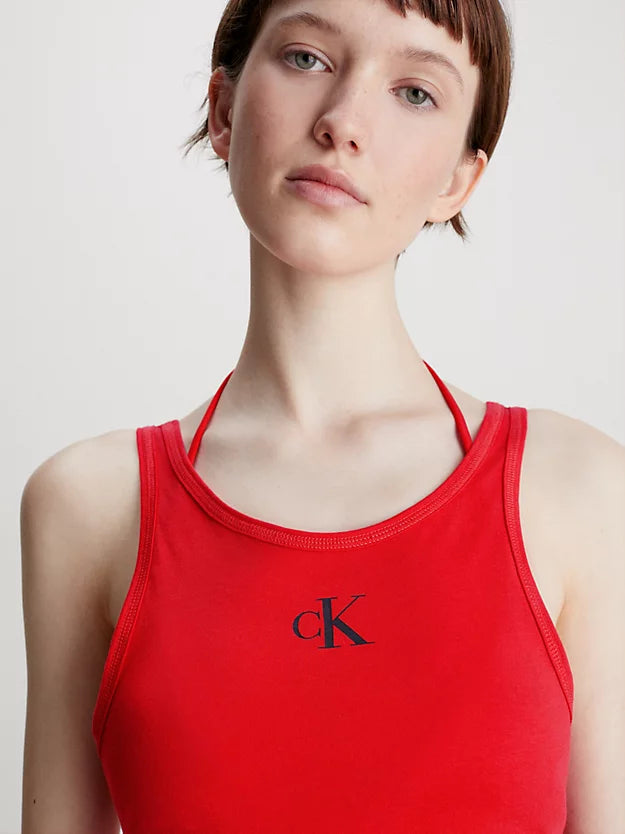 Calvin Klein | Ck Cropped Beach Tank Top | Red
