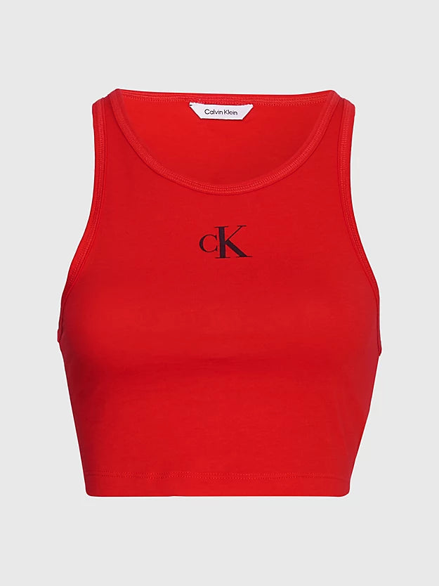 Calvin Klein | Ck Cropped Beach Tank Top | Red
