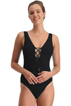 Load image into Gallery viewer, Piha | Gelato Lacing Swimsuit | Black
