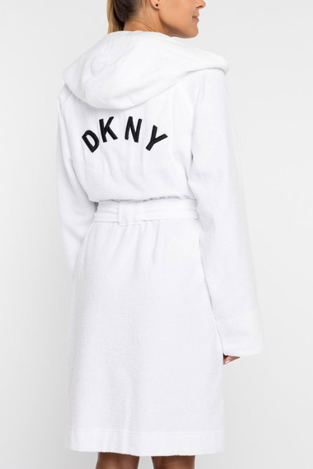 DKNY | 100% Cotton Hooded Towelling Robe