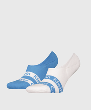 Load image into Gallery viewer, Calvin Klein | Footie High Cut Socks | Blue/White
