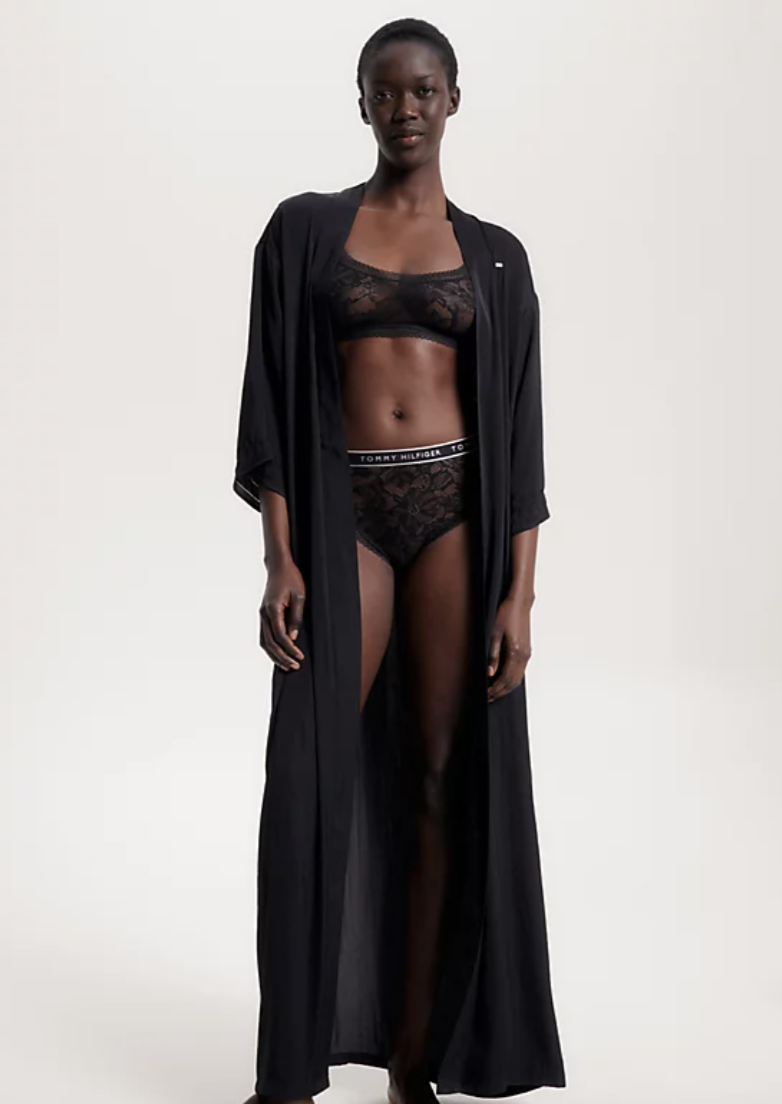 Tommy Hilfiger | Maxi Kimono Bathrobe | Black