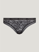 Load image into Gallery viewer, Tommy Hilfiger | Floral Lace Thong | Black
