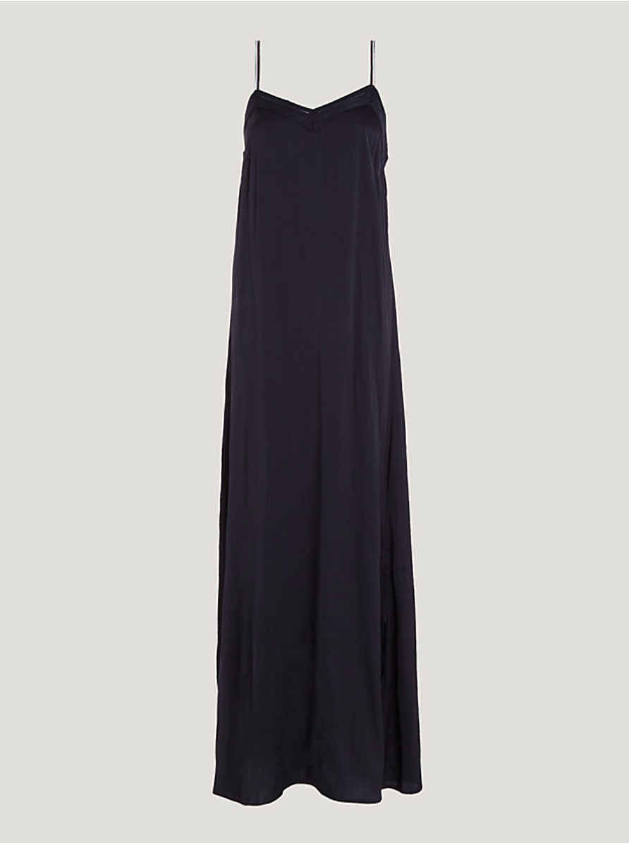 Tommy Hilfiger | Maxi Night Dress Lace Trim | Black