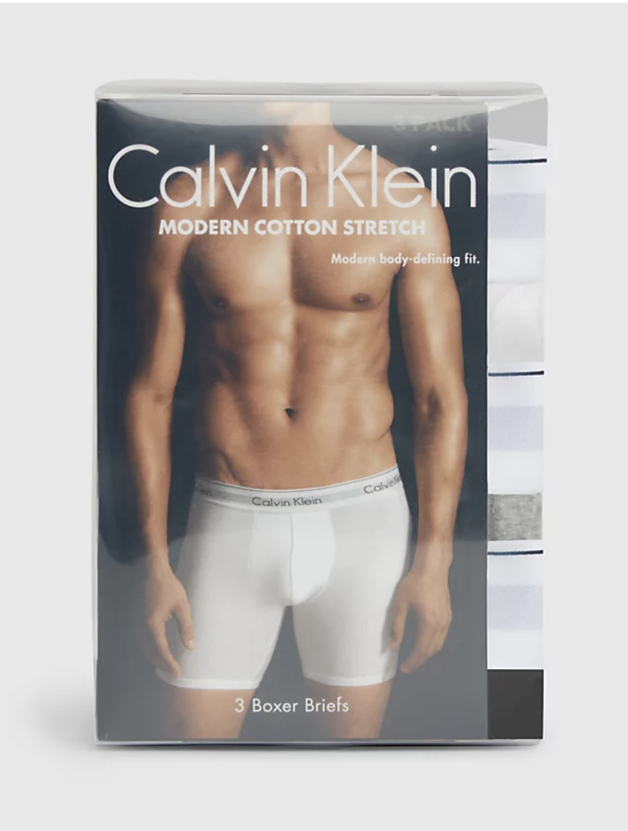 Calvin Klein | Modern Cotton 3 Pack Boxer Briefs | BWG