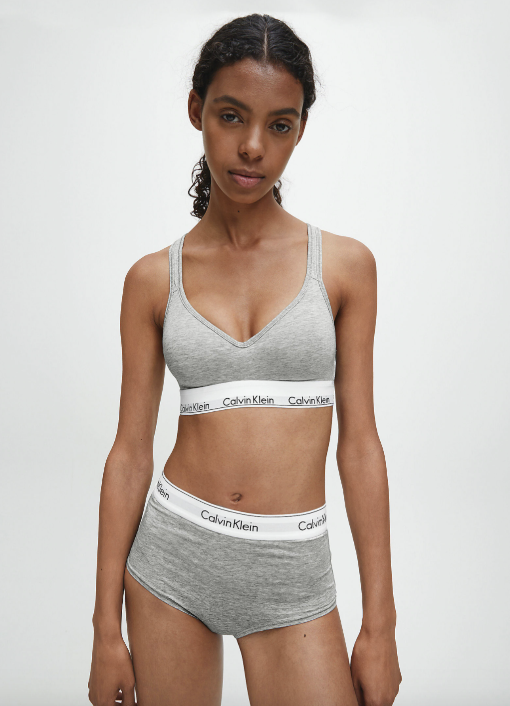 Calvin Klein | Modern Cotton Moulded Bralette | Grey